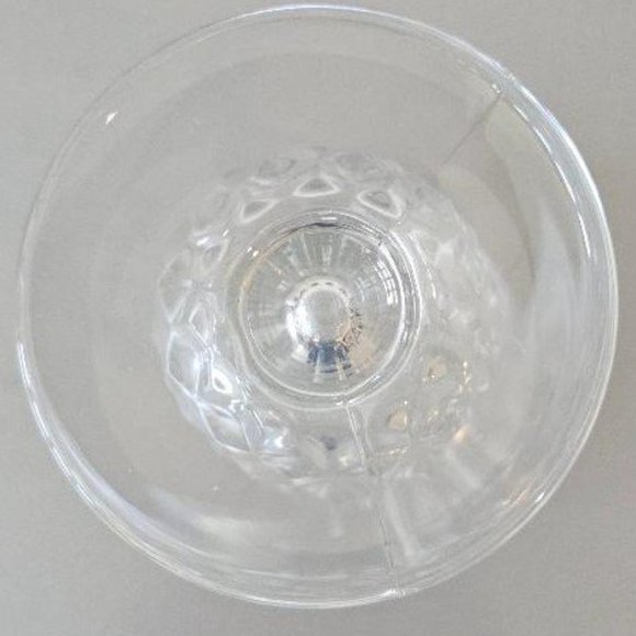 Fostoria American Clear Glass Cube Pattern Iced Tea Goblet Single - Picture 4 of 4